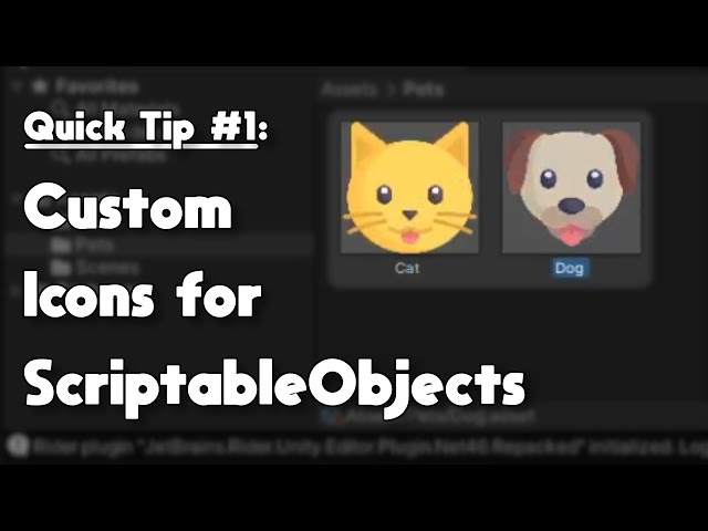 Island54 Unity3D Quick Tip #1 | Custom Icons for ScriptableObjects