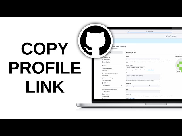 How to Copy GitHub Profile Link