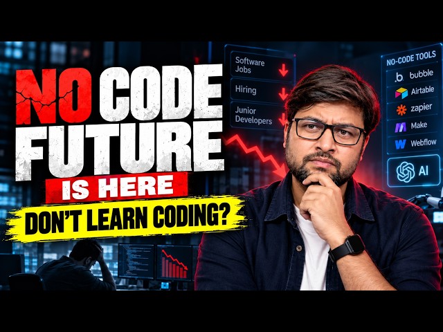 🫥No Code Future is here | Don't learn coding