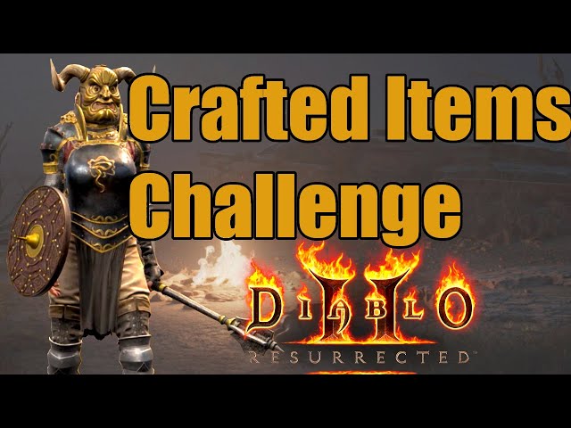 Diablo 2 Resurrected But I Can Only Use Crafted Gear (Hardcore, Hell, Assassin)