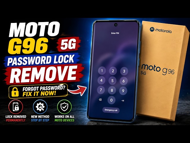 How to Unlock Moto G96 5G Password | Forgot Password Unlock & Reset