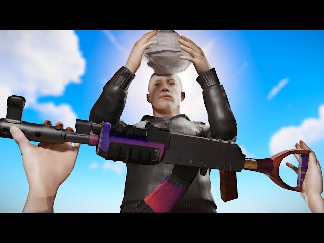 ROCK to AK 30 MINUTES IN - Rust Vanilla SOLO