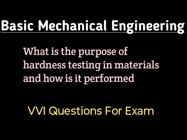 What is the purpose of hardness testing in materials and how is it performed 