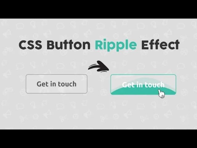 CSS Button Ripple Effect | How to Design CSS Button with Ripple Effect | Nabeel Abbas