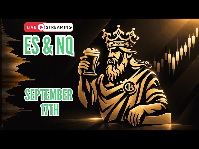 🔴Live: ES | NQ Futures Trading. Order Flow | Volume Profile. Apex | September 17th.