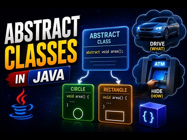# 50 _ Abstract Classes in Java | Abstraction Explained Simply