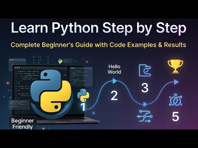 Learn Python Step by Step: Complete Beginner’s Guide with Code Examples & Results