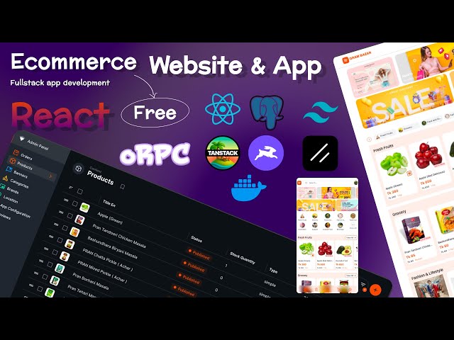 Complete Multivendor Ecommerce Website & App Using React  - Banner | Scroll Area | Part 13 | Bangla
