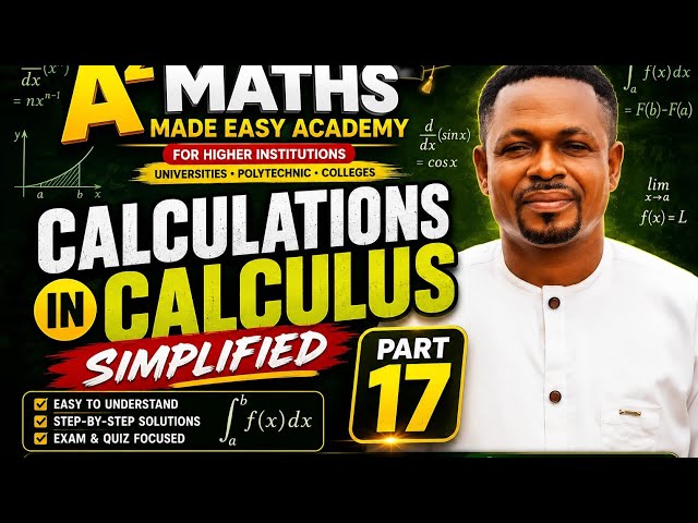Part 17. 1-100 questions on Calculations in Calculus Simplified #maths#calculus#edu