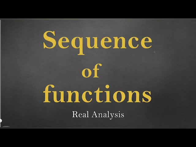 Sequences of functions || Real analysis || Sequence of function convergence