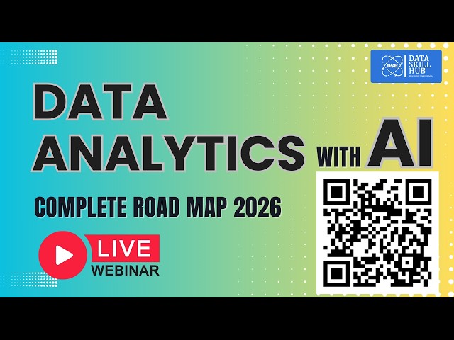 🔴 LIVE: Data Analytics Roadmap 2025-26 | Register NOW - Limited Seats! | FREE Webinar