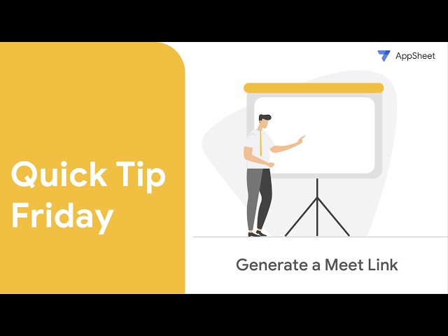 Quick Tip Friday - Generate a Meet Link