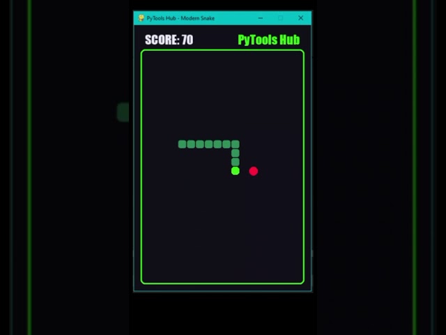 I Built a Modern Snake Game in Python! 🐍 | Made with Pygame