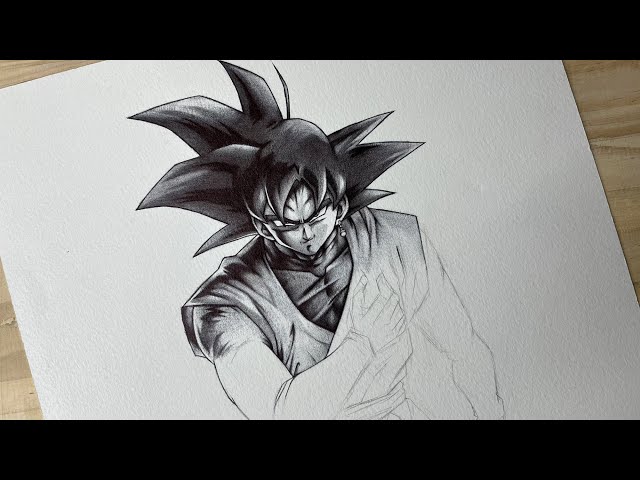 How to Draw Black Goku | Part-1 | Dragon ball