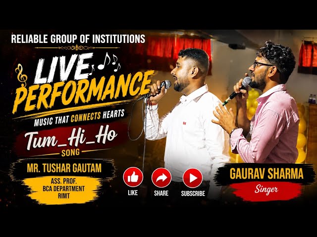 #Kyunki_Tum_hi_ho❤️ #Sing_with_Singer_Gaurav_Sharma #Guitar_Tuna #Stage_Performance #Reliable_Inst.