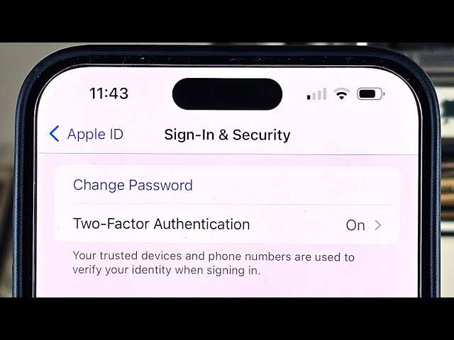How To Change Apple ID Password iPhone 15 Pro Max