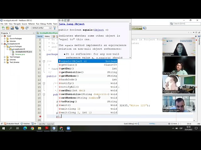 Crear la clase Persona, constructores, getter y setter, Objetos