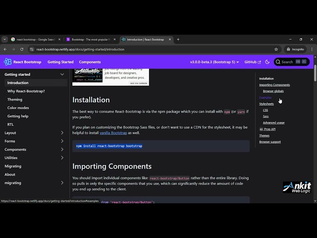 How to use bootstrap in React | React Tutorial