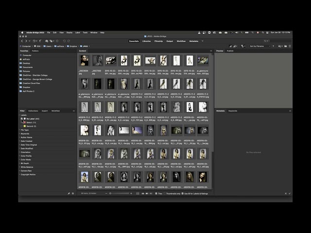 Introduction to Adobe Bridge application. How to maximize your advantage and save time.