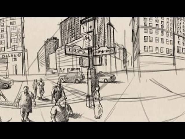 360 illustration: At the corner of Empire State Building