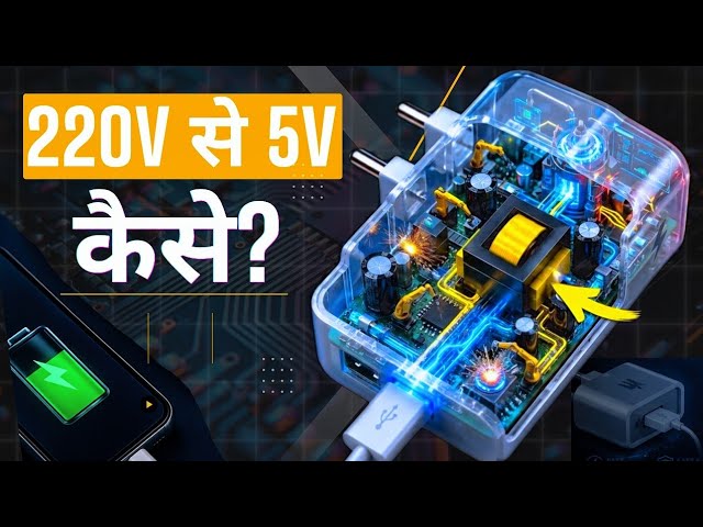 220V से 5V कैसे बनता है? Charger Working Explained | How Mobile Charger Works?
