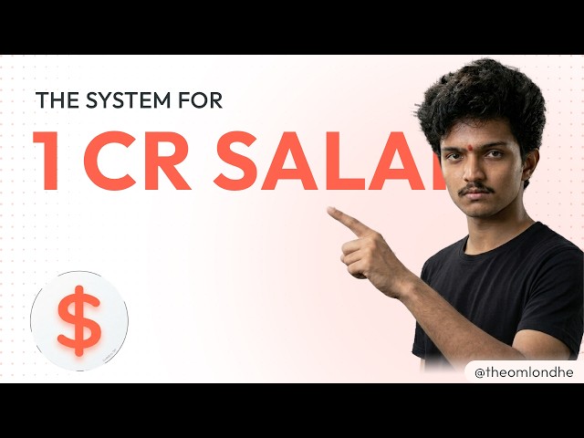 ₹1 Crore Salary at 23. Here is the Blueprint