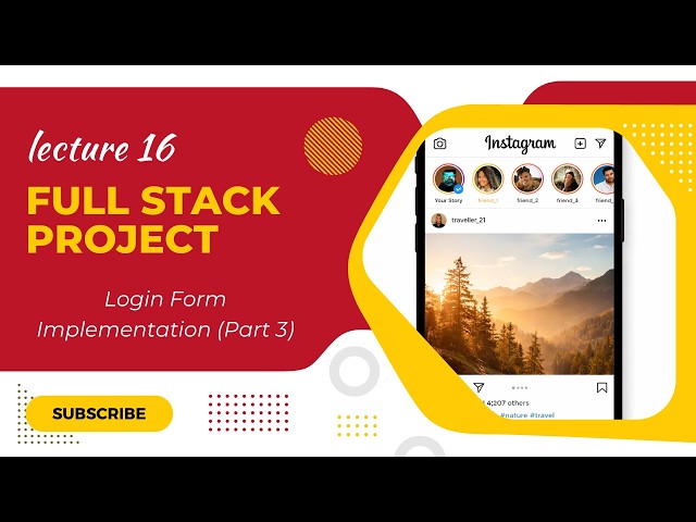 Instagram Clone Tutorial | Login Form Implementation (Part 3) 🔐 | React + Firebase | Lecture 16