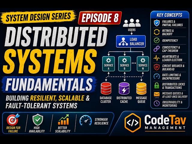 System Design Episode 8: Distributed Systems Fundamentals | CAP Theorem, Consistency, Retries