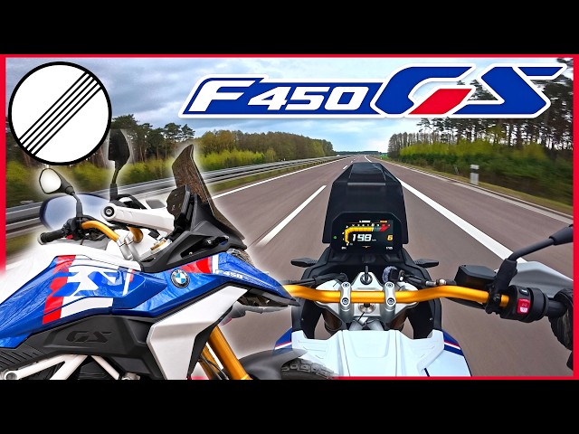 BMW F 450 GS || Autobahn Top Speed & Acceleration Test POV