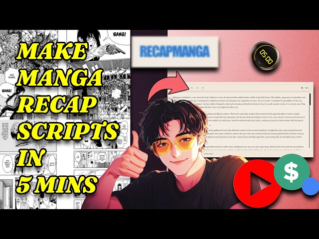 How to make Manhwa/Manga Recaps Scripts in under 5 min.