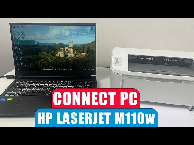 How to Connect HP LaserJet M110W Printer to PC Computer (WiFi Setup)