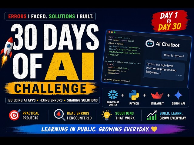 Day 7 | Streamlit Theming & Layout | Build a Professional AI App
