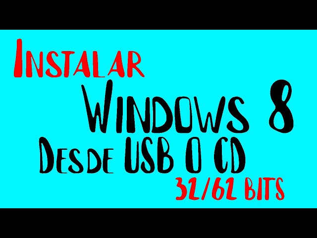 FORMATEAR E INSTALAR WINDOWS 8 TODAS LAS VERSIONES 32/64BITS EN USB O CD 2020//Tecno AndroidPY