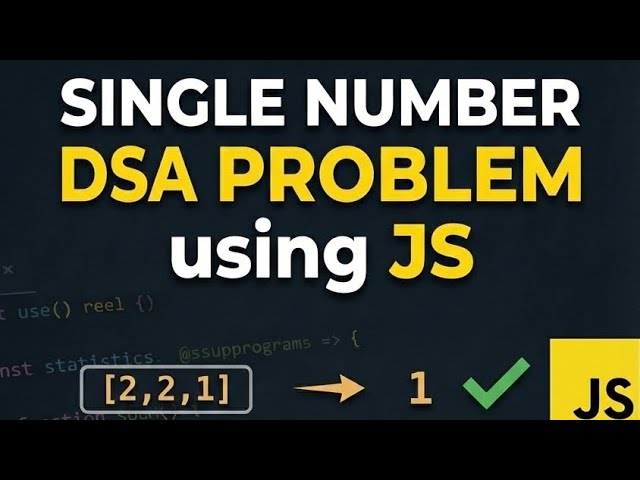 Is array mein sab number repeat ho rahe hain…par ek number akela hai 😳