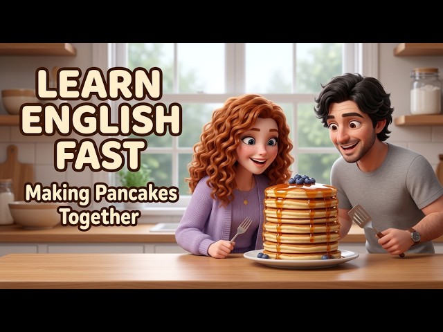 Learn English FAST 🥞 | Making Pancakes Together for Beginners 🍳