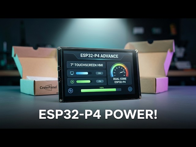 Testing Elecrow's CrowPanel ESP32-P4 Advance 7" Touchscreen Display Module!