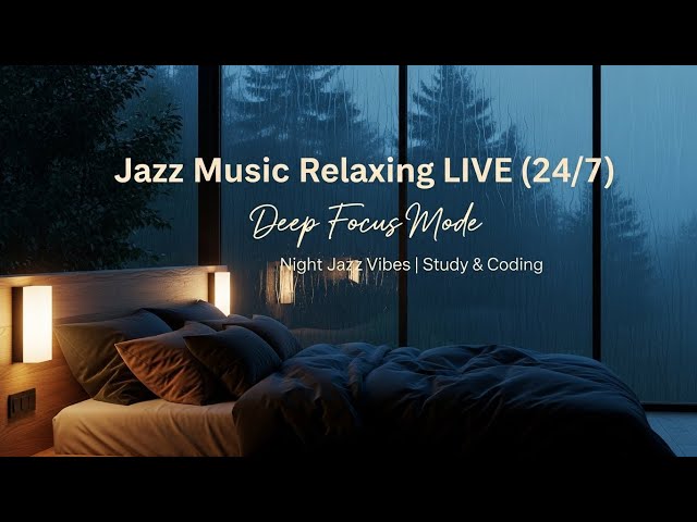 Listen Once: Rainy Cabin Jazz 🌧️ Cozy Focus Music for Study & Work