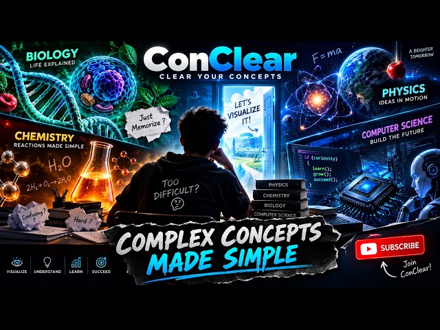 Welcome to ConClear 🔬 | Complex Concepts Made Simple with 3D Visualization