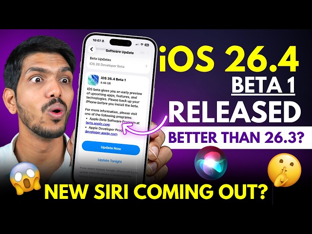 iOS 26.4 Beta 1 Released - What's New?