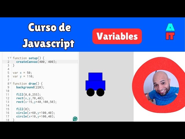 #6 - Javascript course in p5js | Variables
