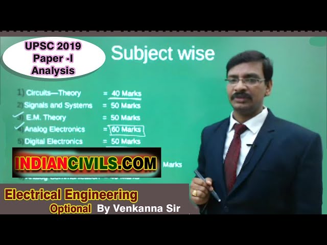 📘 UPSC Electrical Optional | Paper-I Analysis by Venkanna Sir | Strategy + Scoring Topics | IAS 2025
