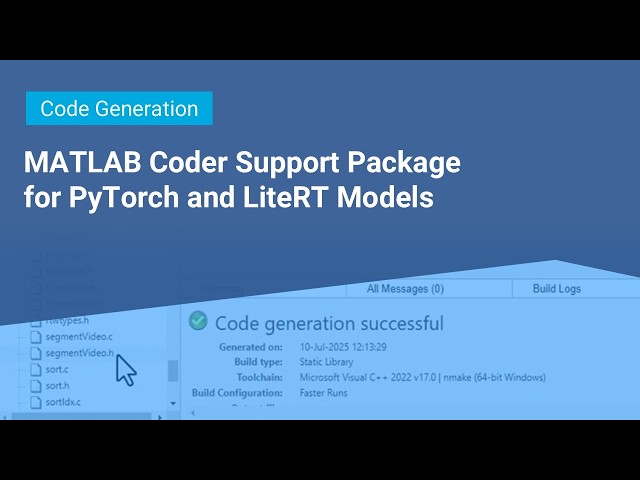 What Is MATLAB Coder Support Package for PyTorch and LiteRT Models?