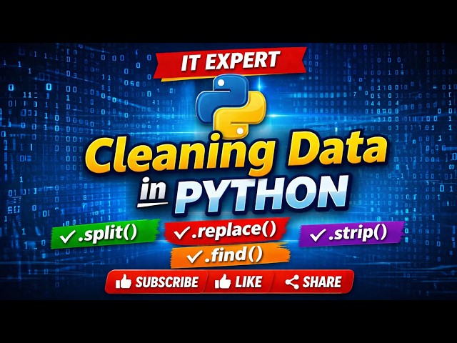 Python Data Cleaning Tutorial Lecture# 9 | split(), replace(), strip(), find() Explained Examples