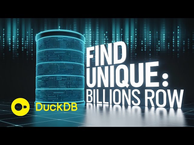 Day 6 - Mastering DISTINCT Queries in DuckDB   Efficiently Handling Billion Record Datasets