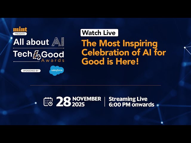 Watch Live | Biggest Stage for AI-Driven Social Impact | Tech4Good Awards