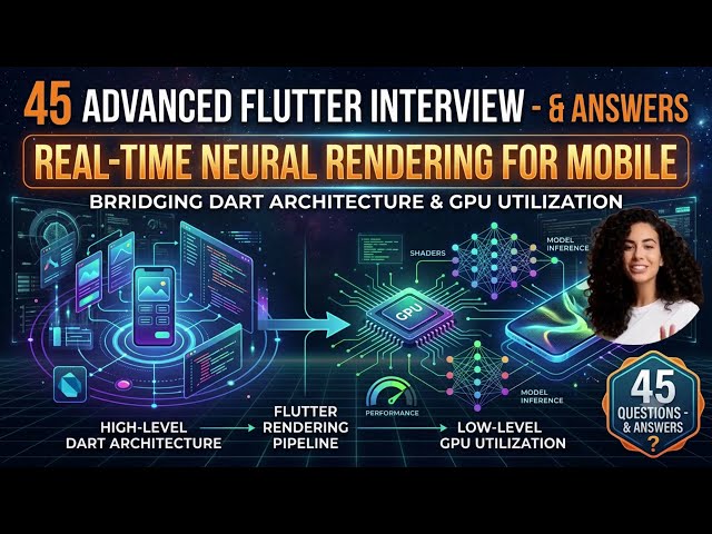 Flutter Interview: 45 Questions & Answers  Real Time Neural Rendering