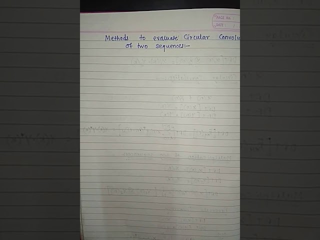 Circular Convolution using Concentric Circular Method