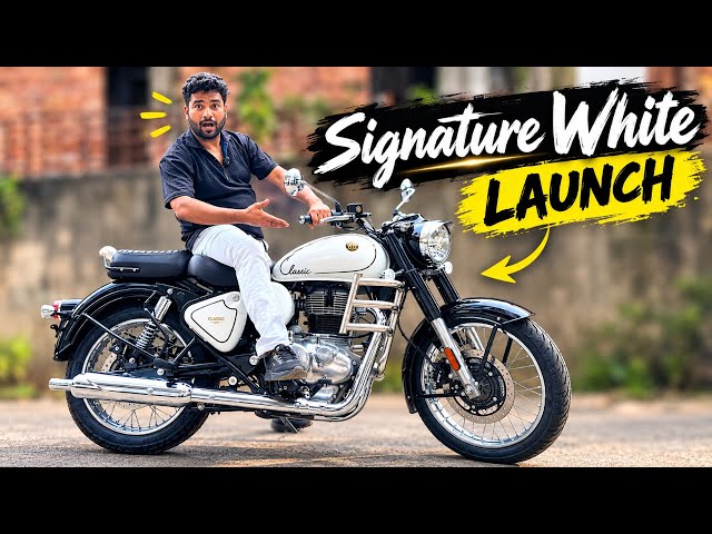 New Royal Enfield Classic 350 Signature White Launched 😍 | Price, Updated Features & First Look