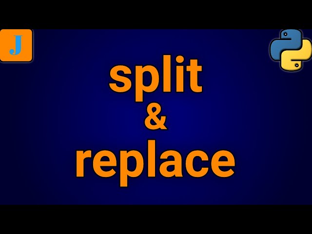 Python Split and Replace