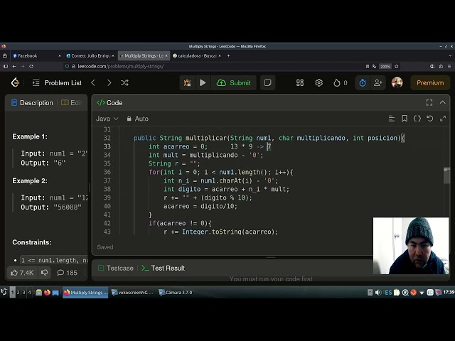 leetcode multiply string en español